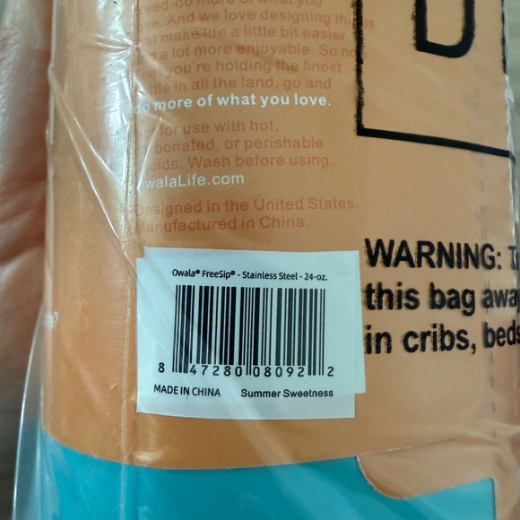 NIB 24 oz Owala Water Bottle summer sweetness - Picture 4 of 6
